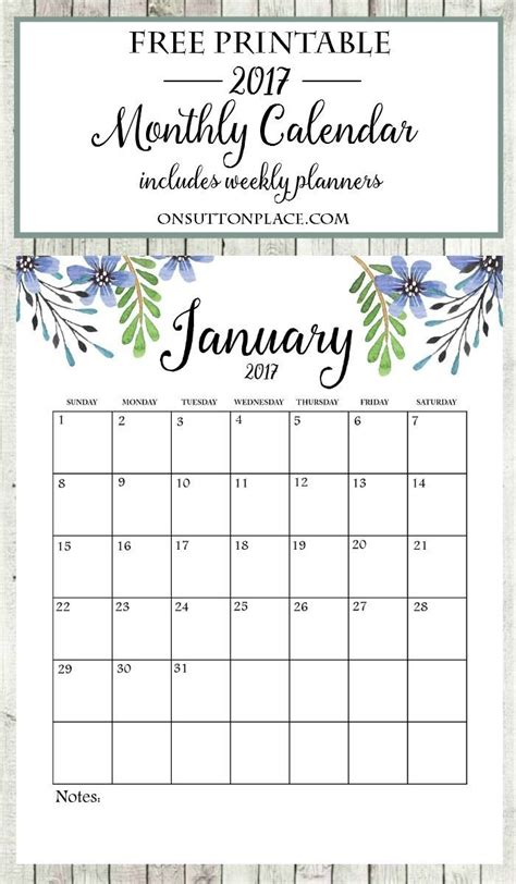 Free Printable Individual Months Of The Year Example Calendar Printable