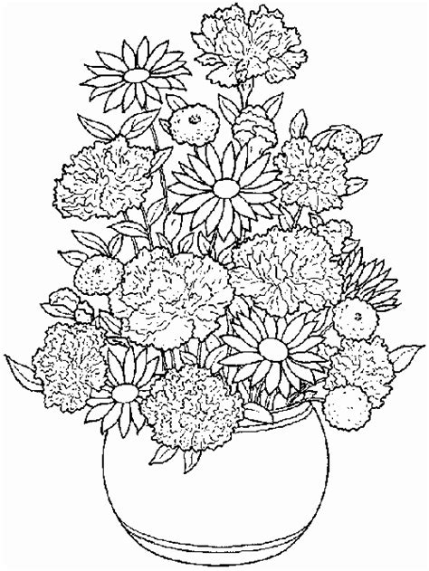 Print all of our flower pot coloring pages. Flower Vase Coloring Pages at GetColorings.com | Free ...