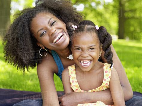 African Mother And Daughter Laughing Stock Photo Dissolve