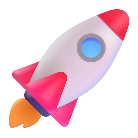 Rocket 3d Icon Fluentui Emoji 3d Iconpack Microsoft