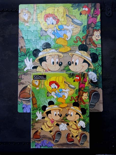 Mickey Mouse And Minnie Puzzle Vintage Disney 100 Piece