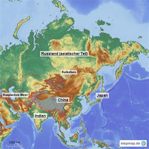 Ich habe das große bedürfnis mich damit einzudecken. StepMap - Asien - Landkarte für Asien