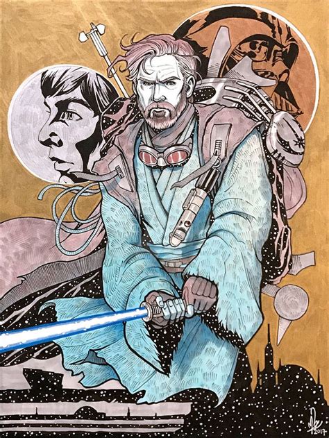 Obi Wan Kenobi Pencilinkpolychromatic By Mkmatsumoto On Deviantart