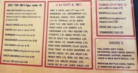 Maybe you would like to learn more about one of these? Online Menu of San Luis Tex-Mex Restaurant, Bonham, Texas ...