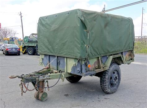 M105a2 2 Wheel 1 12 Ton Cargo Trailer With Cargo Cover For Common