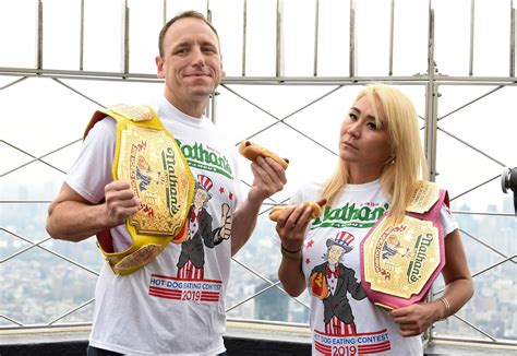 Joey Chestnut Miki Sudo Defend Titles At Nathans Famous International