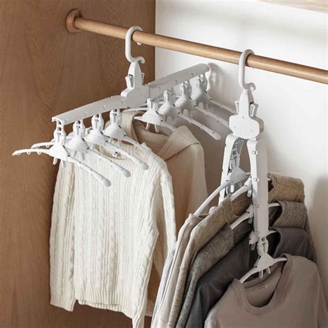 Space Saving Foldable Multi Clothes Hanger Closet Style Degree