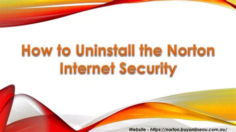 ppt how to uninstall norton internet security from the window powerpoint presentation id
