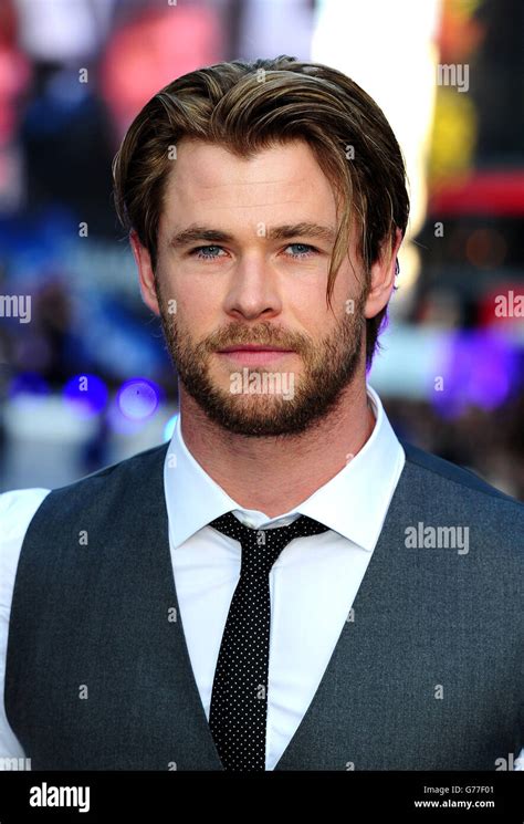 Chris Hemsworth Attending Premiere Guardians Galaxy Empire Cinema In