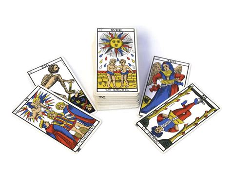 Tarot Cards Vintage French Tarot De Marseilles Fortune Telling Cards