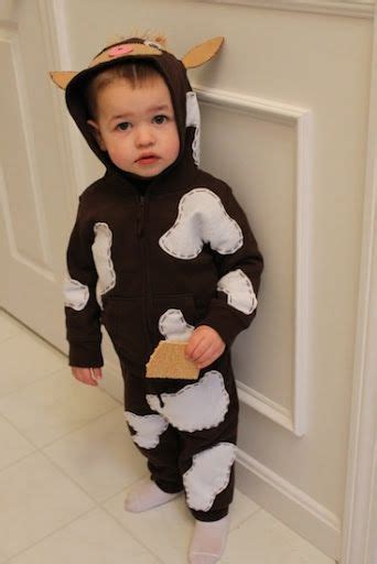 If you dress up in a cow costume, you get a free entree. How now brown cow | Toddler cow costume, Cow costume, Diy cow costume