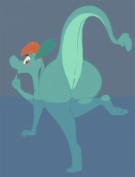 Rule 34 2016 5bitsabuck Anthro Anus Ass Big Butt Blue Skin Disney Female Green Eyes Loch Ness