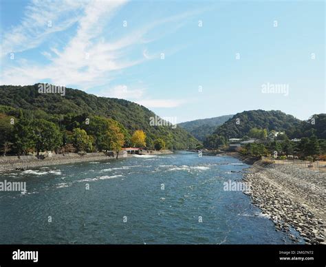 River At Kyoto Japan Stock Photo Alamy