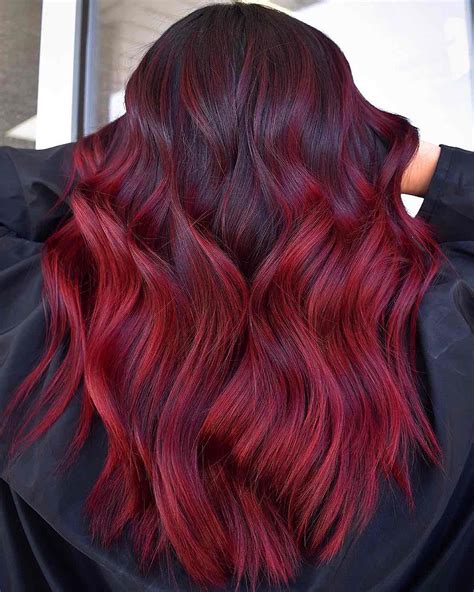red balayage hair colors 26 hottest examples for 2022