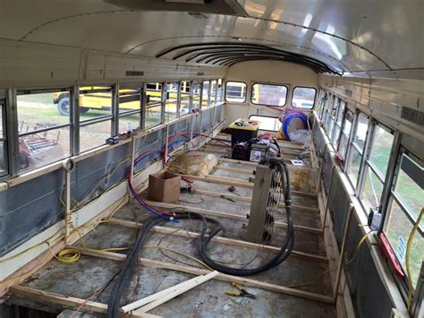 Framing The School Bus Ceiling School Bus School Bus Camper School