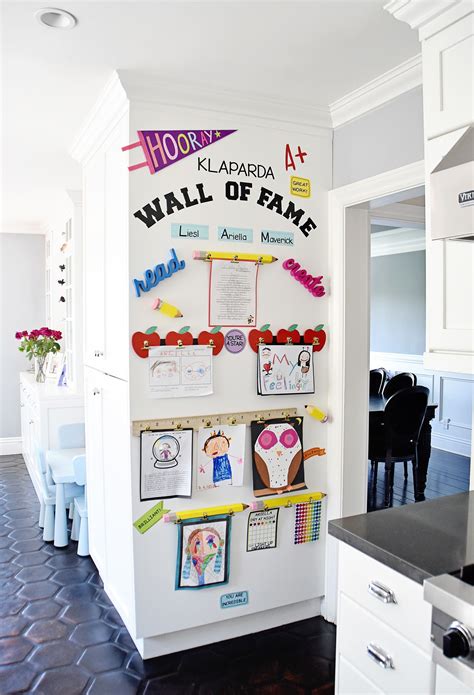 Make A Diy Display For Your Kids Schoolwork And Art Projects Project