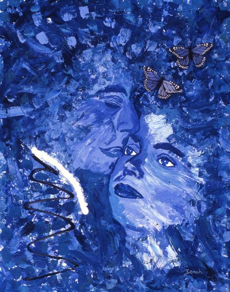 Rhapsody In Blue Painting By Lorin Zerah Fine Art America