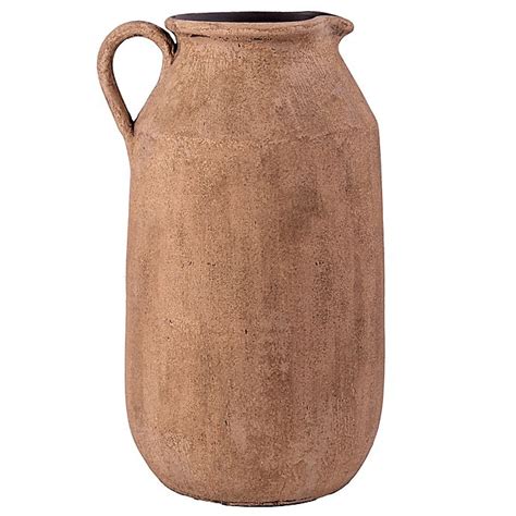 Home Essentials And Beyond Decorative Terra Cotta Pitcher With White Wash