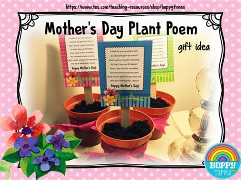 Free Mothers Day Plant Poem T Idea Teaching Resources