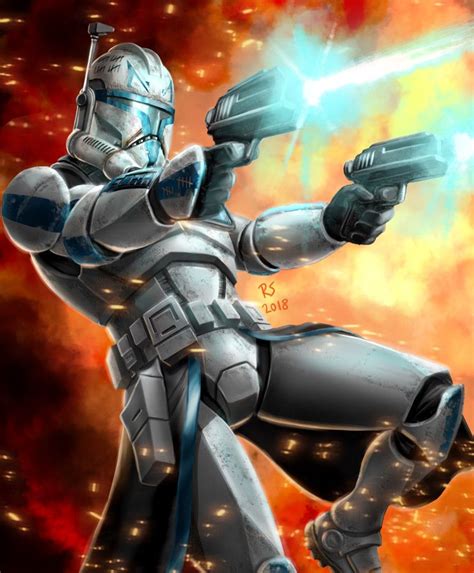 Star Wars Captain Rex By Robert Shane Captain Rex Art Star Wars