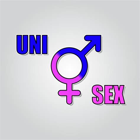 Símbolo Unisex Signo Sexual Masculino Y Femenino Combinado En Rosa Azul Ilustración Vectorial