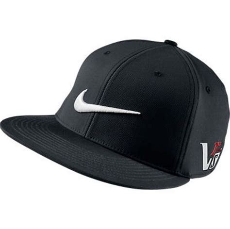 Nike 2013 Flat Brim Bill Tour Golf Hat Blackblack 20xi Vrs Cap