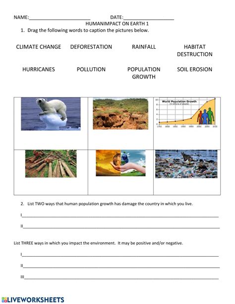 Https://tommynaija.com/worksheet/human Impact On The Environment Worksheet Pdf