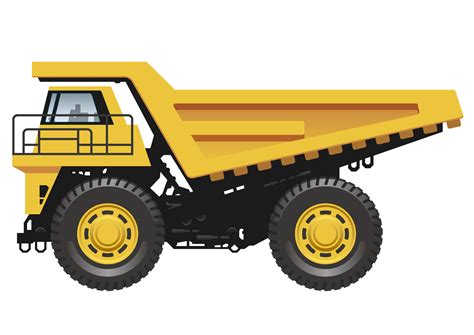 Big Dump Truck Isolated On A White Background 329318 Vector Art At