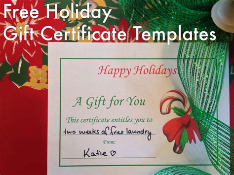 No need to mess with word or pdf templates, make it all in your browser! Free Holiday Gift Certificates Templates to Print