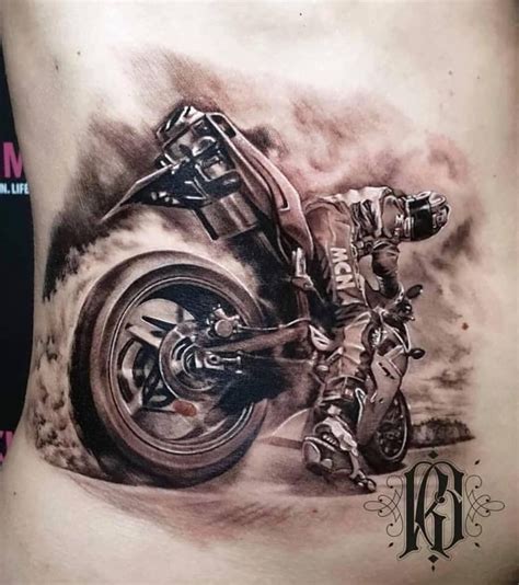 Motorbike Tattoo By Roman Limited Availability Revelation Tattoo