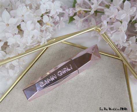 Too Faced Damn Girl 24 Hour Mascara Review And Try On See The World In Pink