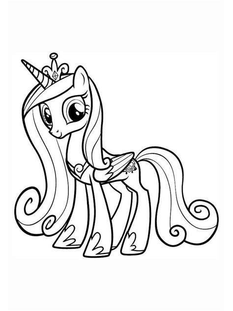 Princess Cadence Coloring Pages Sketch Coloring Page