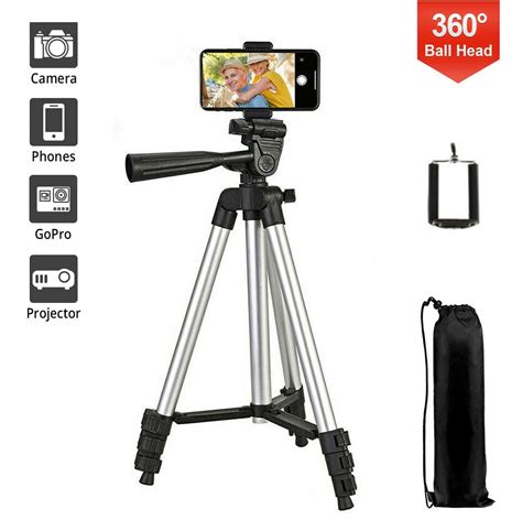 Professional Camera Tripod Stand Mount Phone Holder For Cell Phone
