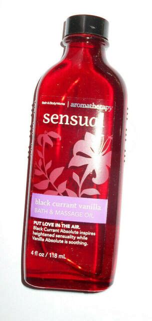 Bath And Body Works Aromatherapy Sensual Black Currant Vanilla Massage