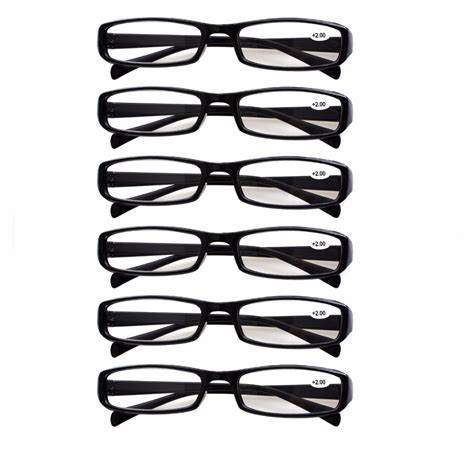 6x Reading Glasses Stylish Fashion Everyday Use Readers Eyeglasses Brand Eyewear Specs Mens