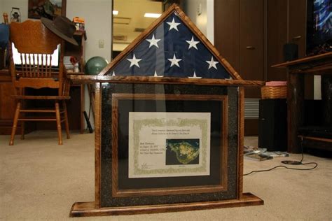 Military Ceremonial Flag Display Case Flag Display Case Flag Display