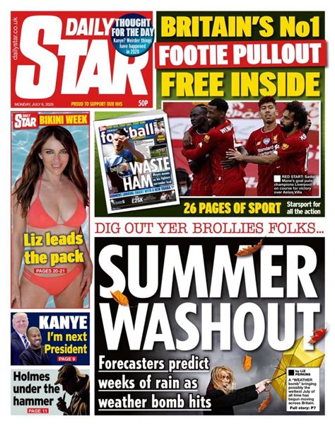 Daily Star Front Page 6th Of July 2020 Tomorrows Papers Today