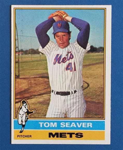 Browse our section of signed tom seaver baseballs and show off your team pride. Topps 1976 Baseball card Tom Seaver New York Mets #600 HOF ...