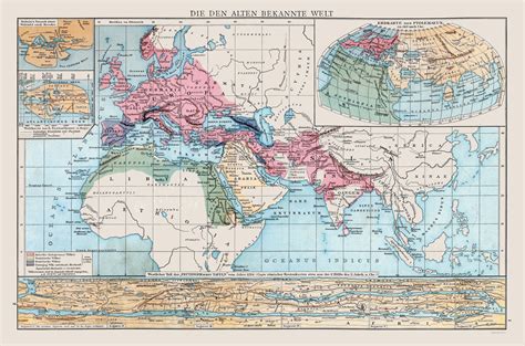 Ancient World Map Droysen 1886 3475 X 23