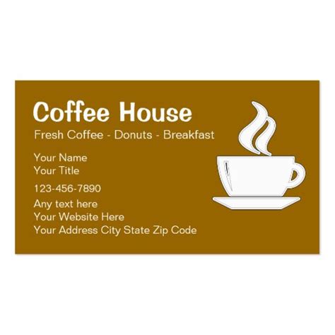 Your card machine and till don't need to be strangers. Coffee Shop Business Cards | Zazzle