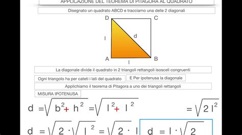 17 Geometria Applicazione Del Teorema Di Pitagora Al Quadrato 2