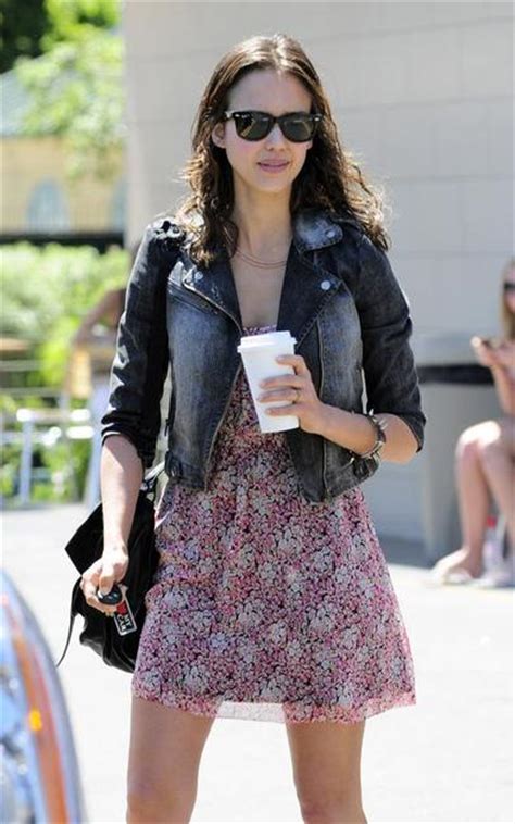 Jessica Alba And Domino Clothing Cassie Denim Jacket Gallery Fab