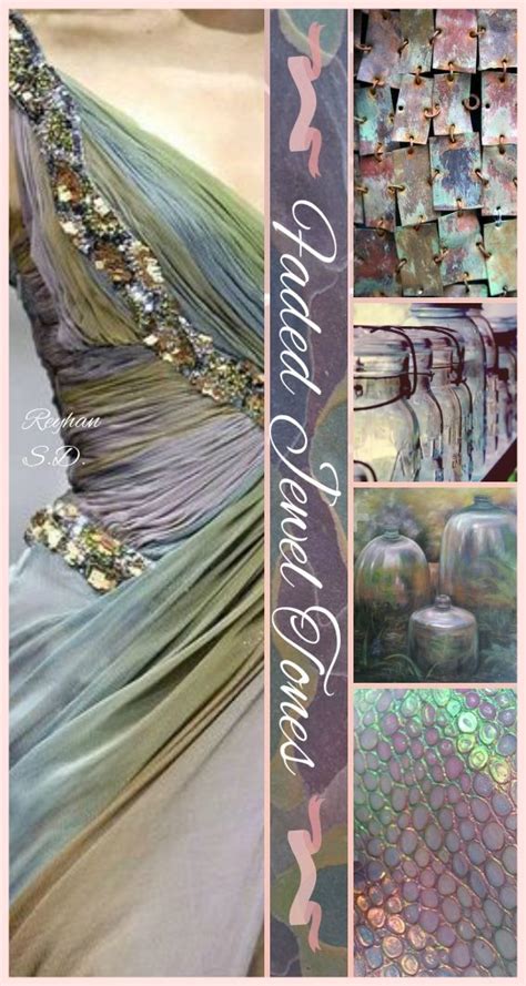 Faded Jewel Tones By Reyhan Sd Color Collage Color Palette
