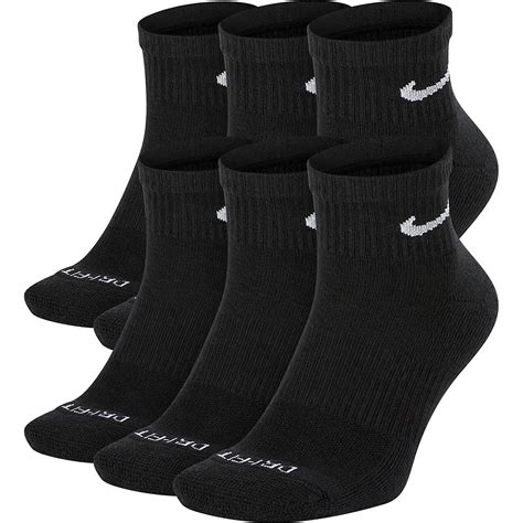 Nike Mens Everyday Plus Cushion Dri Fit Training Ankle Socks 6 Pack Academy