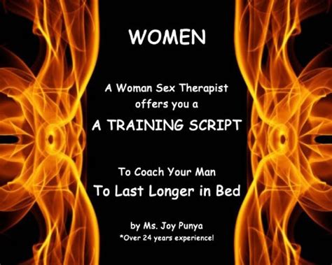 Premature Ejaculation Women Help Your Men A Training Script Ebook Punya Ms Joy Amazon