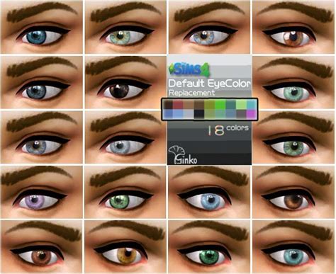 My Sims 4 Blog Default Replacement Eyes By Ginko