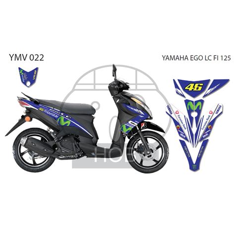 Yamaha ego mio vs yamaha lc135 135lc sniper drag race racing. Yamaha Ego LC FI 125 Movistar Sticker | Shopee Malaysia