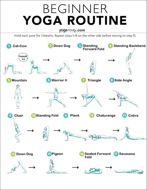 21 Day Yoga Challenge For Beginners Chart
