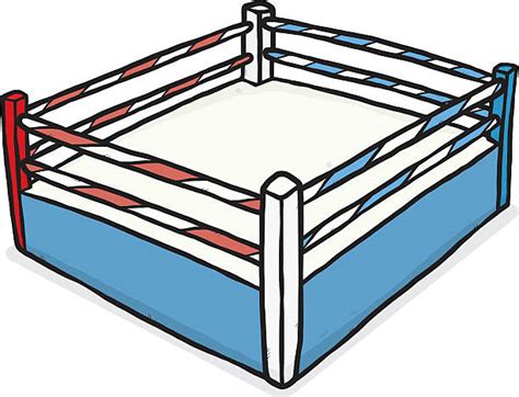 Drawing Of A Boxing Ring Ropes Illustrations Royalty Free Vector