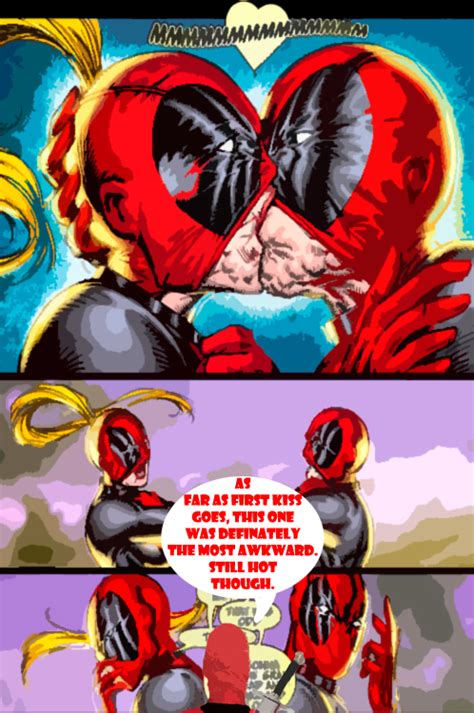 Deadpool Moment Kissed Lady Deadpool By Badger4r On Deviantart Wanda